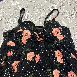 Gently used babydoll swim top Torrid